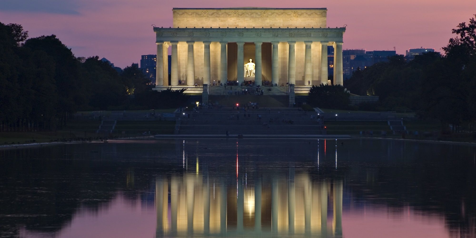 Washington DC Jefferson Memorial by night