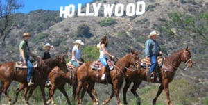 Los Angeles - PAARDRIjDen in DE HEUVELS VAN Hollywood