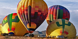 Arizona - Vol en mongolfière au désert du Sonora